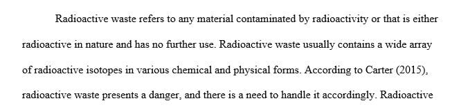 What are the protocols for detecting radioactive waste