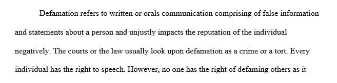 What arguments should the defendants make in an effort to avoid defamation liability