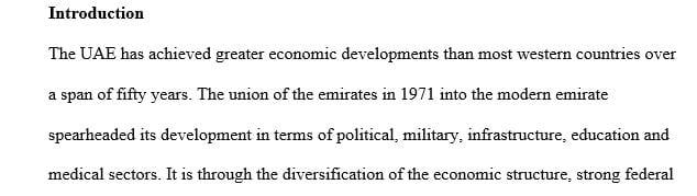 What makes the UAE unusual in its world region