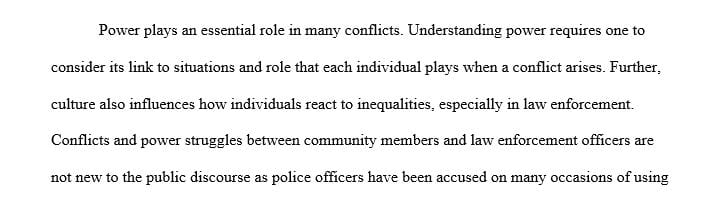 Write a 3-5 page blog post titled Conflict and Power that explains how individual perceptions of power can create conflict situations