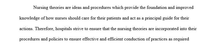 Write an Essay on the relationship between Nursing Theories and Advanced Practice.  Use the APA 7 style, must have at least 3