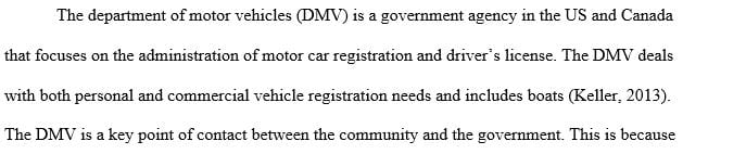 12 Pages Double Spaced size 12 font about Organizational Change in The California DMV