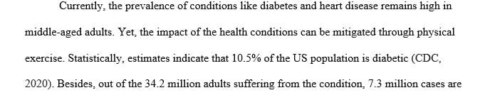 Choose two at-risk health issues that regular physical exercise and activity can help prevent.