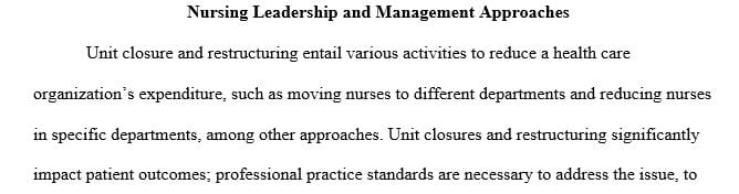 Discuss how it impacts quality of care and patient safety in the setting in which it occurs.