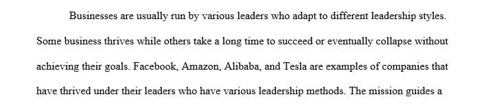 Identify a leader and justify why you selected that particular leader.