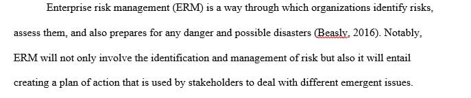 Why do you feel ERM is different from traditional risk management