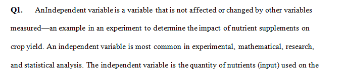 Compare independent variables dependent variables and extraneous variables.