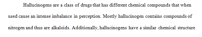 Describe how drugs in this category affect alter a person’s conscious state.
