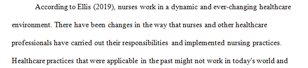 Discuss why EBP is an essential component of the practice of a BSN-prepared RN.