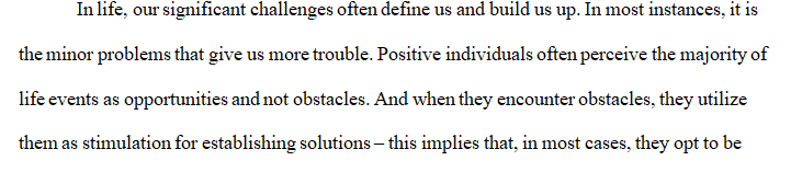 Do you tend to see events as opportunities or obstacles