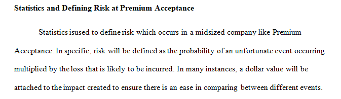 Examine the application of statistical functions and derivatives as instruments for measuring risks.