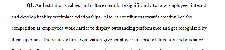 Examines the significance of an organization's culture and values.