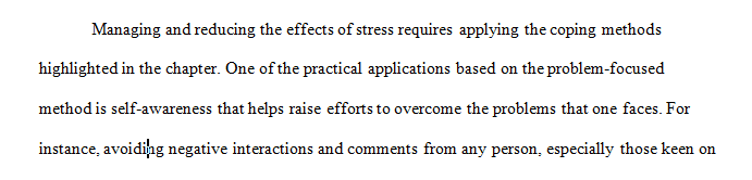 Identify a practical application that you can make of one of the methods.