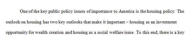 Identify a public policy issue you consider important, then compare a selected theory