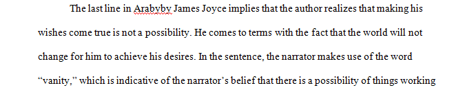 In 2-3 paragraphs explain why the narrator feels this way.