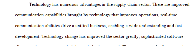 Post a 225- to 300-word (3- to 4-paragraph) explanation of how digitization as an emerging technology can impact the supply chain.