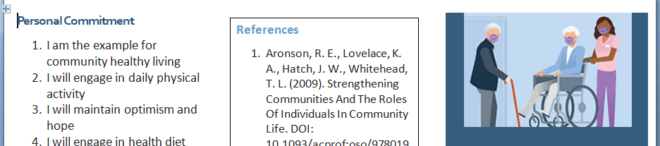 Prepare a presentation based on the Teaching Work Plan and present the information to your community.