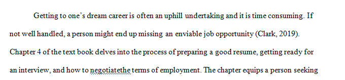 Reflect on what from the chapter is important to your future success and professionalism