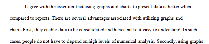 Using charts and graphs to display data is easier for the brain to process than by pouring over reports.