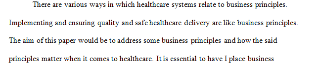 What business principles are associated with patient and system cost