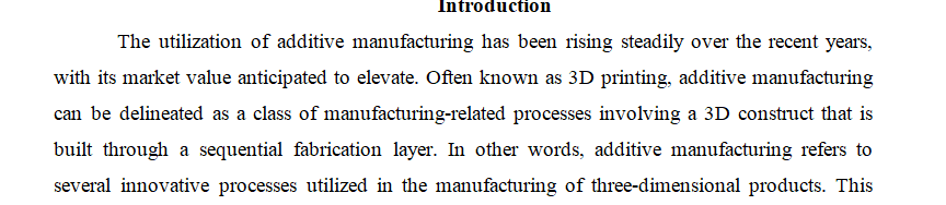 Write a literature review on biomedical applications of additive manufacturing.