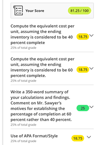 Compute the equivalent cost per unit, assuming the ending inventory is considered to be 40 percent complete.