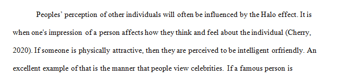 Give an example of someone else who might also have been auditioning that could have been treated differently due to the Halo Effect