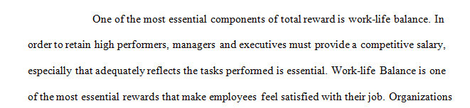 The 6 components of the total reward program