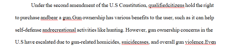 What can be done about gun control in the United States