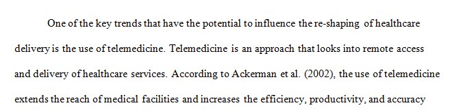 What other trends are you aware of that may serve to re-shape the way we look at health care data