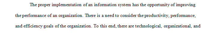 Create a matrix or table that identifies and analyzes 8 to 12 factors that might have an impact on implementing the new system. 