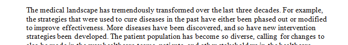 Describe a societal trend affecting curriculum in nursing or patient education.