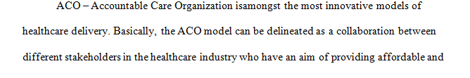 Describe one innovative health care delivery model that incorporates an interdisciplinary care delivery team