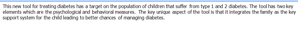 Describe the intervention or treatment tool and the specific patient population used in the study
