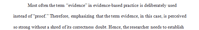 Describe the levels of evidence and provide an example of the type of practice change that could result from each