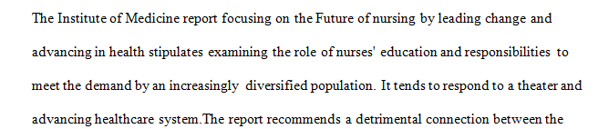 Describe the work of the Robert Wood Johnson Foundation Committee Initiative that led to the IOM report