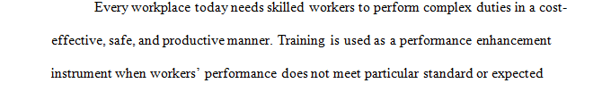 Experiential training encourages changes in work behavior and growth in one’s abilities