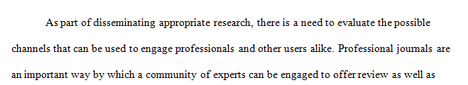 Identify one professional journal and one nursing or health care conference where you might present your project.