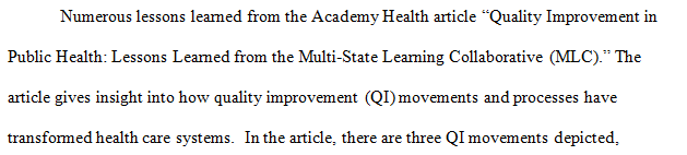 List the major concepts within the article and explain the positive outcomes in the two case studies.