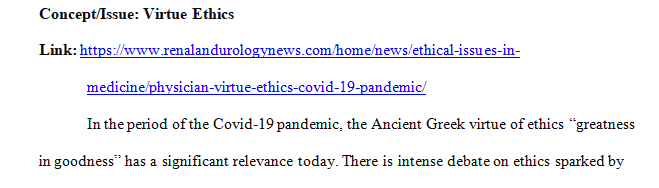 Provide a link to the news article and explain what concept or issue it speaks to.