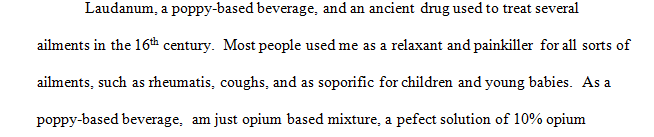 Select a drug (or chemical) that would have been available in ancient times.