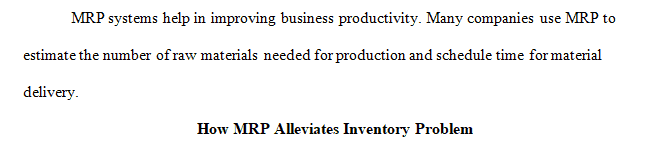Take a tour of the Internet and locate a MRP system that has not already been shared with the class.