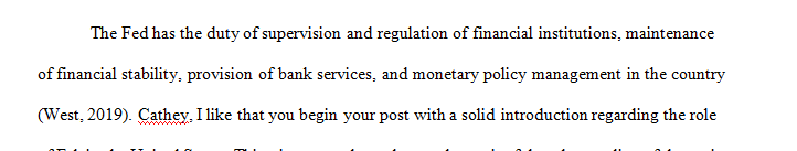 The Fed holds reserves in banking systems and pay interest to those banks for holding their money.