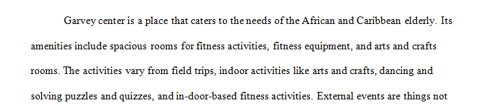 What is one external event that you would try to bring to Garvey