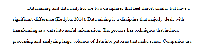 What is the difference between Data Analytics vs Data Mining