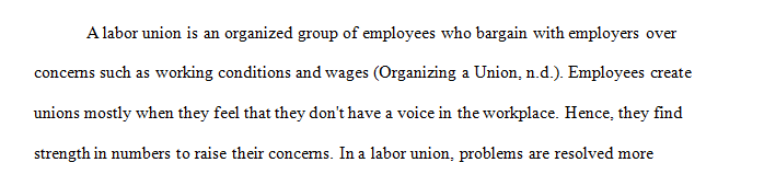 What is the process that employees will use to unionize