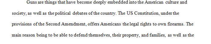 Argument for being pro gun control