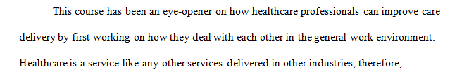 Discuss what your three biggest take-a-ways from the course are and what will be most useful for you to practice
