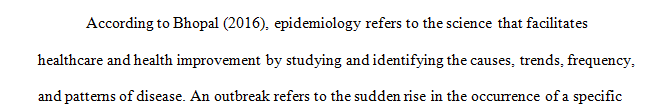 Evaluating the role of nursing within epidemiology