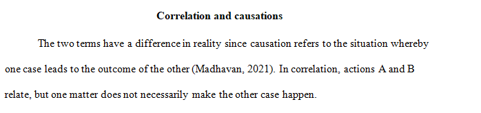 Explore the differences between correlation and causation